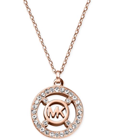 michael kors women necklace free shipping|Michael Kors locket necklace.